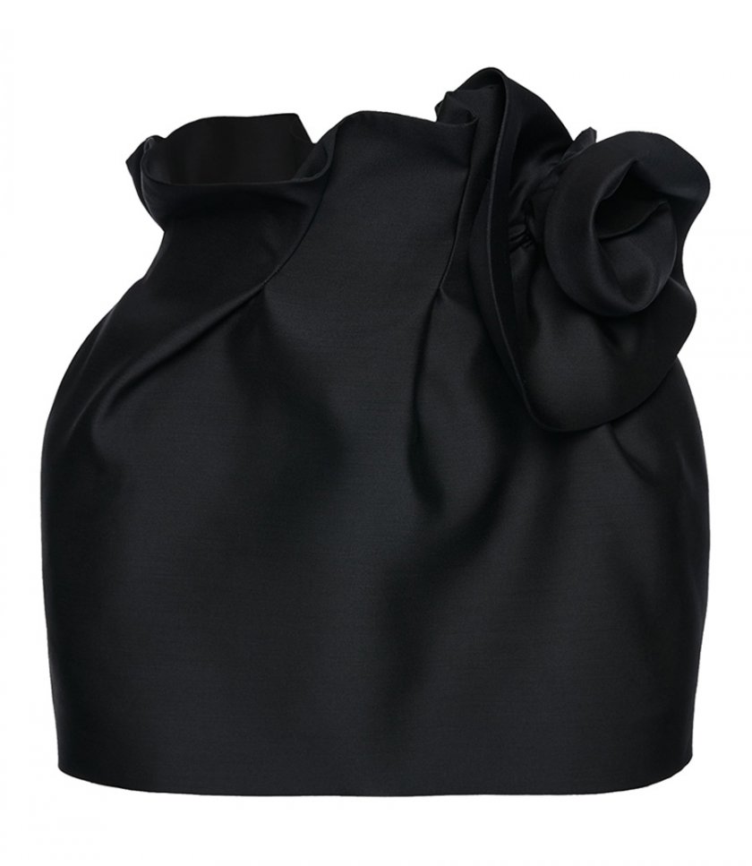 CLOTHES - FLOWER DETAILED MINI SKIRT