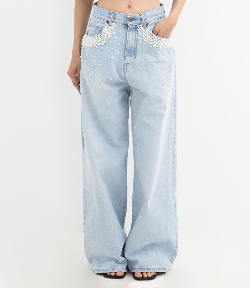 CRYSTAL EMBELLISHED TROUSERS
