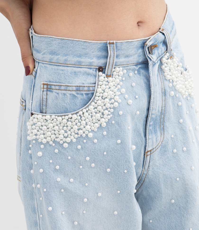 CRYSTAL EMBELLISHED TROUSERS