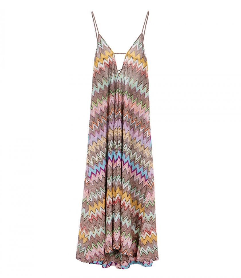 MISSONI - ZIGZAG PATTERN LONG COVER UP