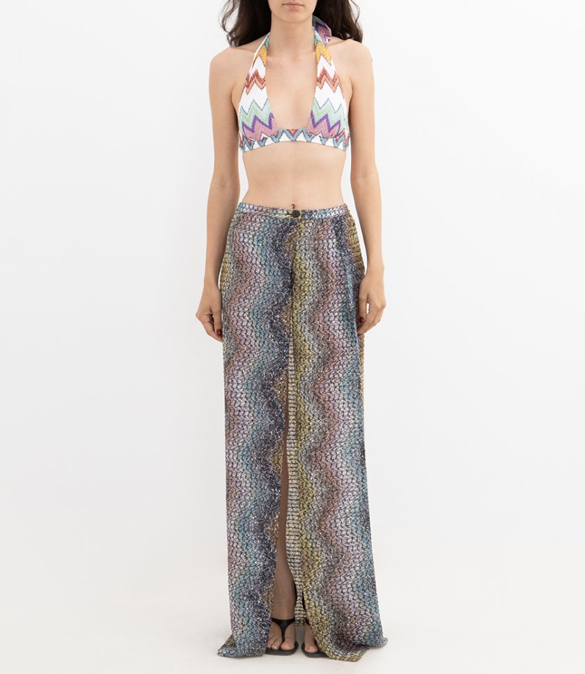 ZIGZAG MOTIF LONG SKIRT