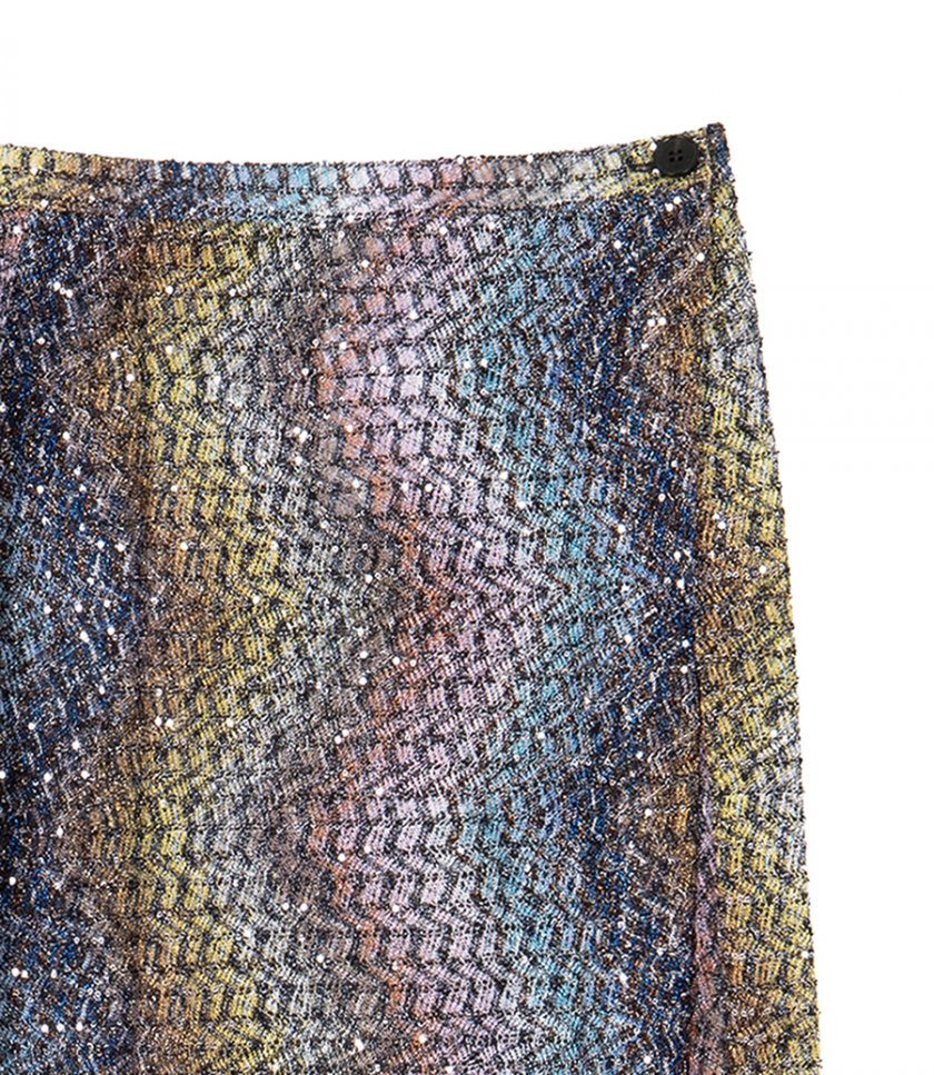 ZIGZAG MOTIF LONG SKIRT