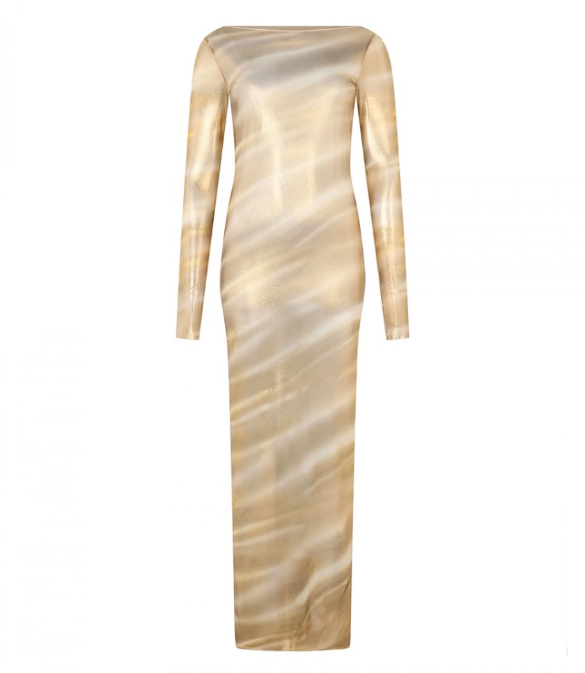 CLOTHES - SHEER NILO PRINT MAXI DRESS