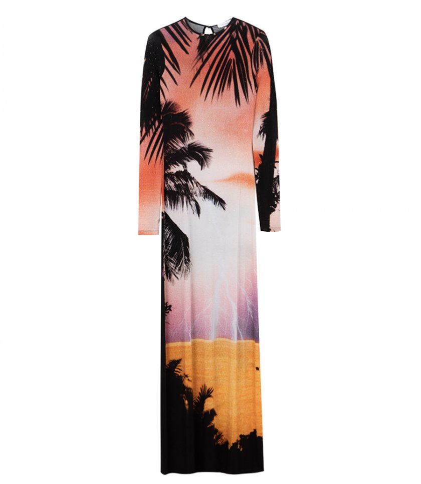 CLOTHES - THUNDERSTORM PRINT MAXI DRESS