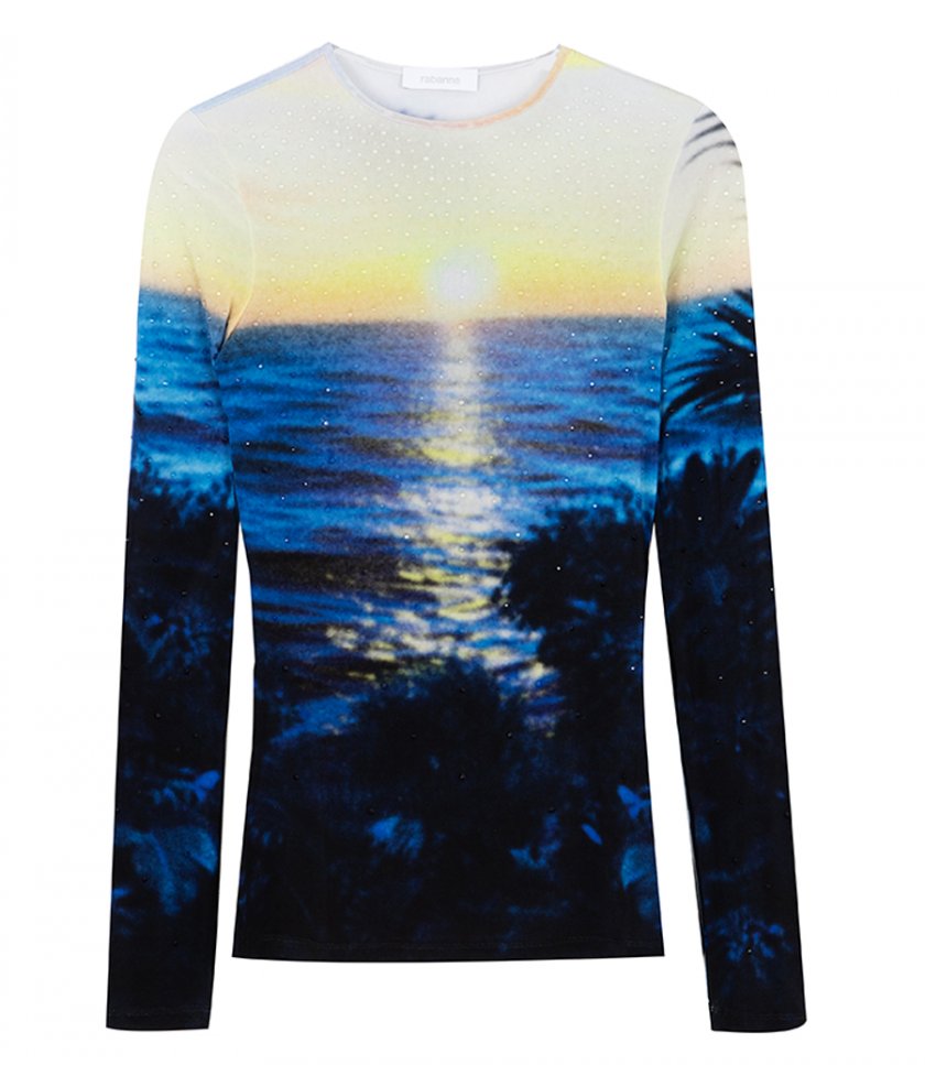 CLOTHES - SUNSET PRINT LS TOP