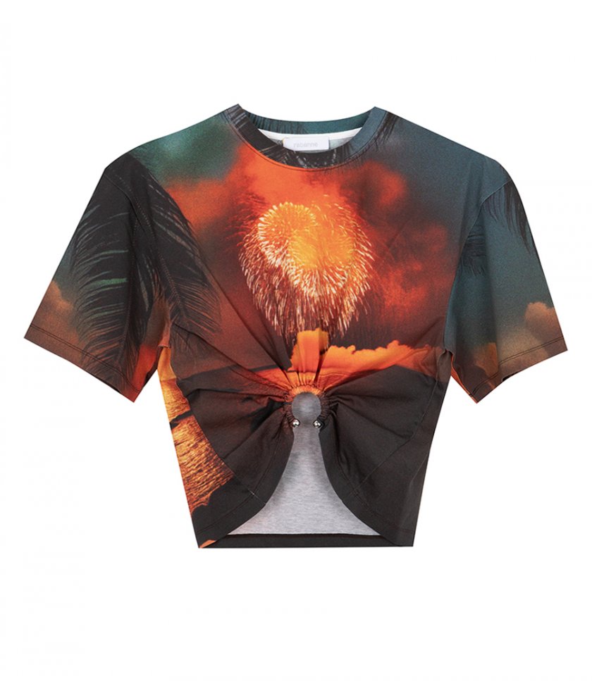 CLOTHES - FIREWORK PRINTED TOP