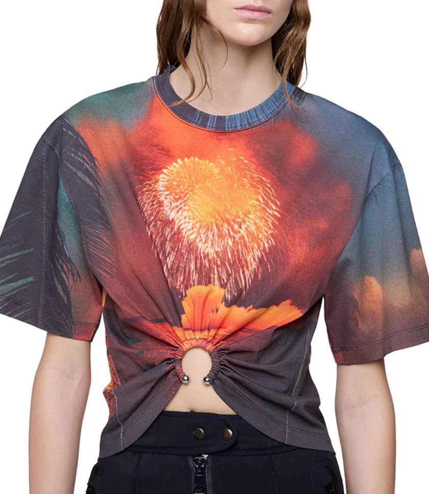 FIREWORK PRINTED TOP