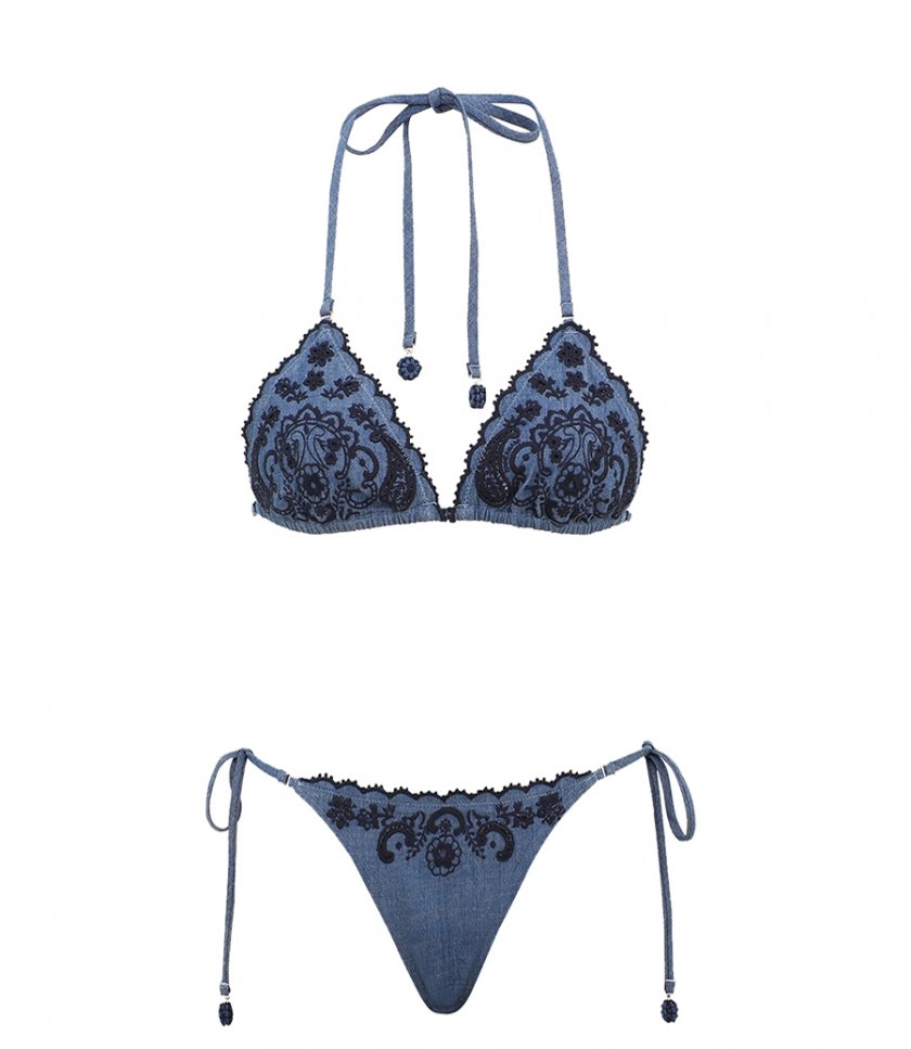 BEACHWEAR - ASTER EMBROIDERED BIKINI