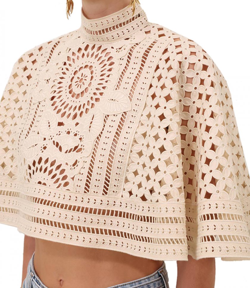 INDRA EMBROIDERED CAPE
