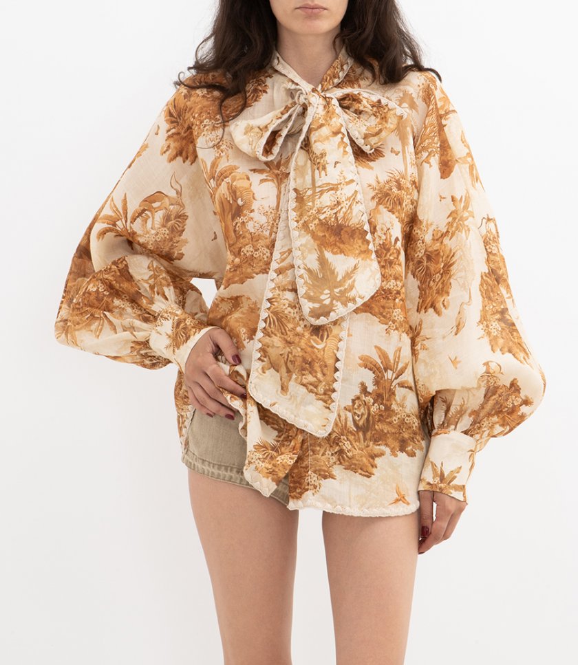INDRA TIE NECK BLOUSE