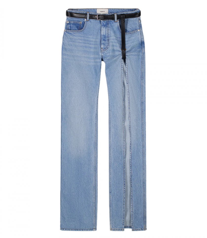 JEANS - DENIM SUSPENDED PANTS