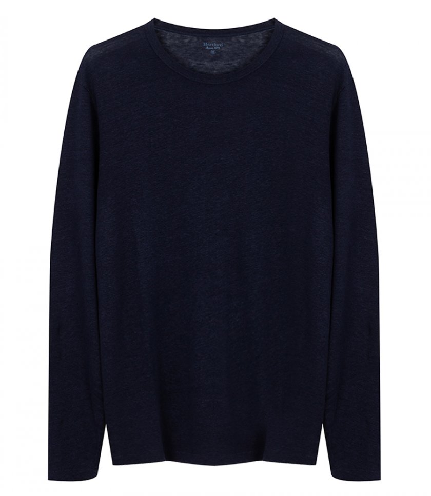 HARTFORD - LINEN CREW LS