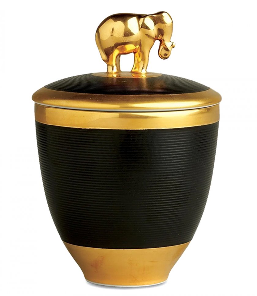 HOME - ELEPHANT CANDLE-NOIR