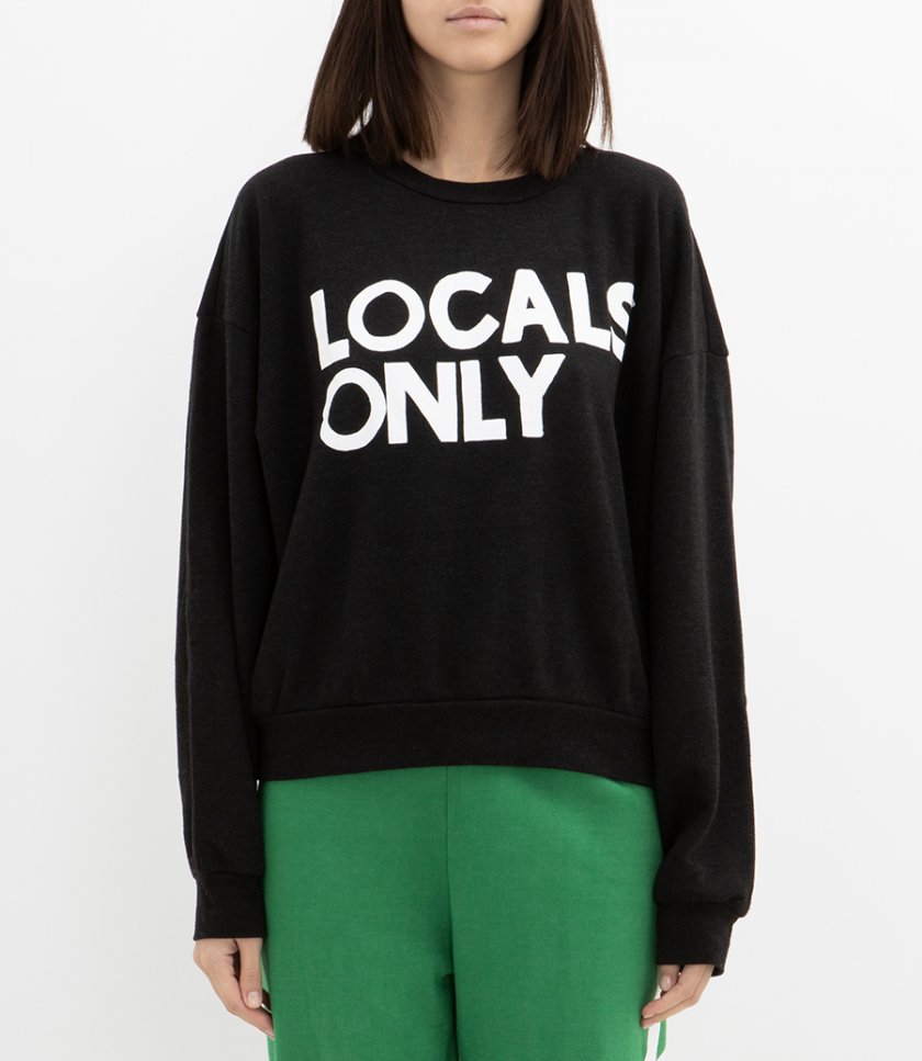 LOCALS ONLY RELAXED CREW SWEATSHIRT