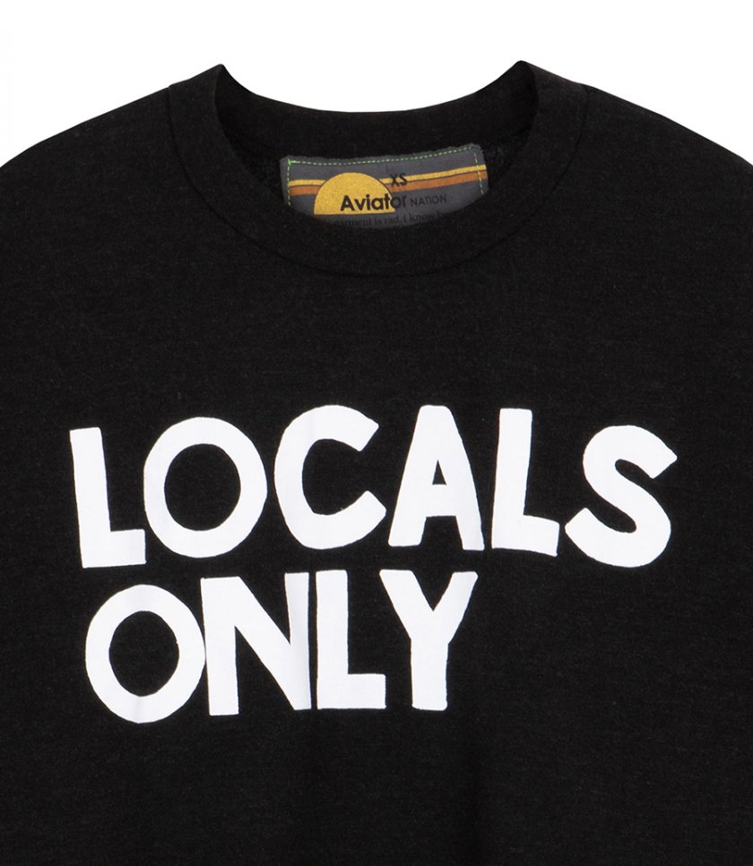 LOCALS ONLY RELAXED CREW SWEATSHIRT