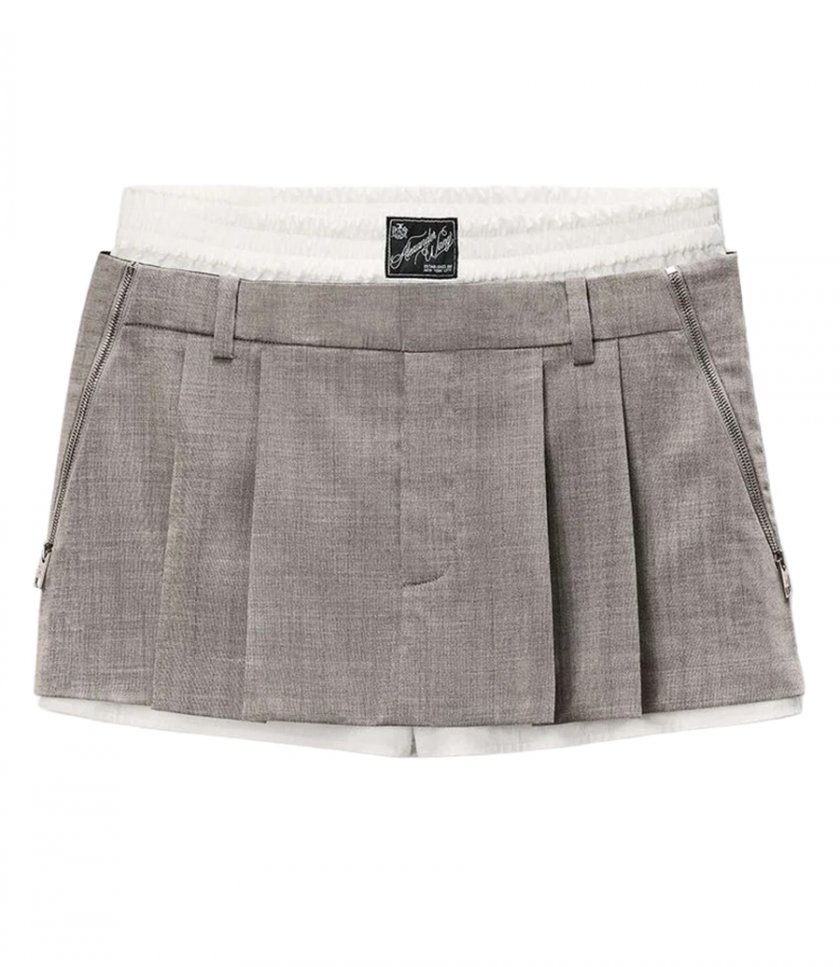 ALEXANDER WANG - PLEATED MINI SKORT