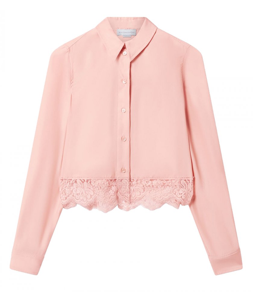SHIRTS - LACE TRIMMED SHIRT