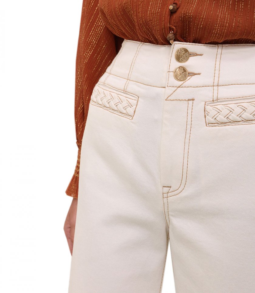 ROSELIGHT CROPPED FLARE JEAN