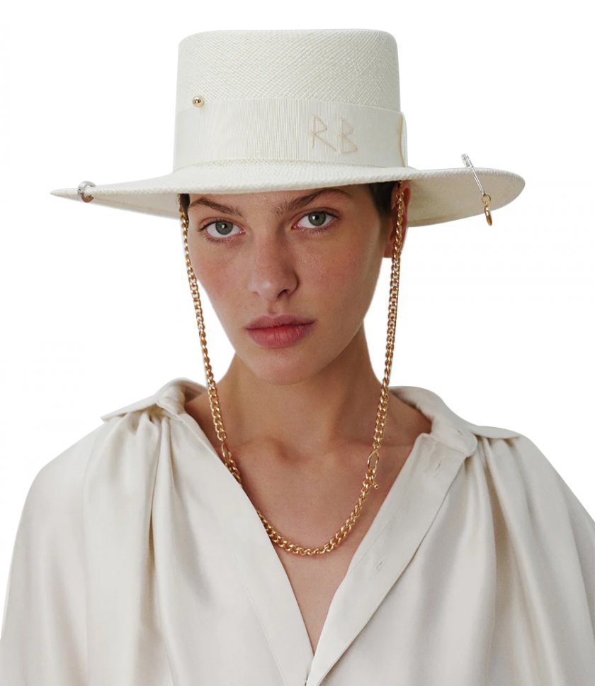 CHAIN STRAP GAMBLER HAT