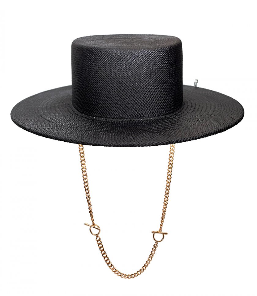 PIERCED CANOTIER HAT