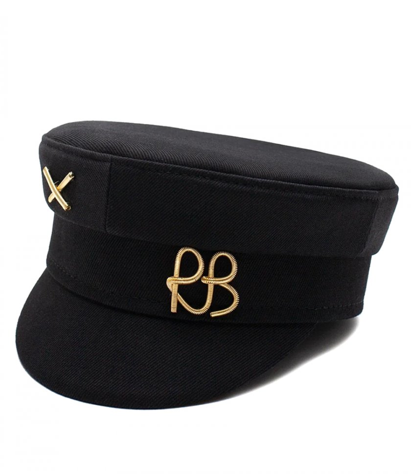 LOGO EMBELLISHED BAKER BOY HAT
