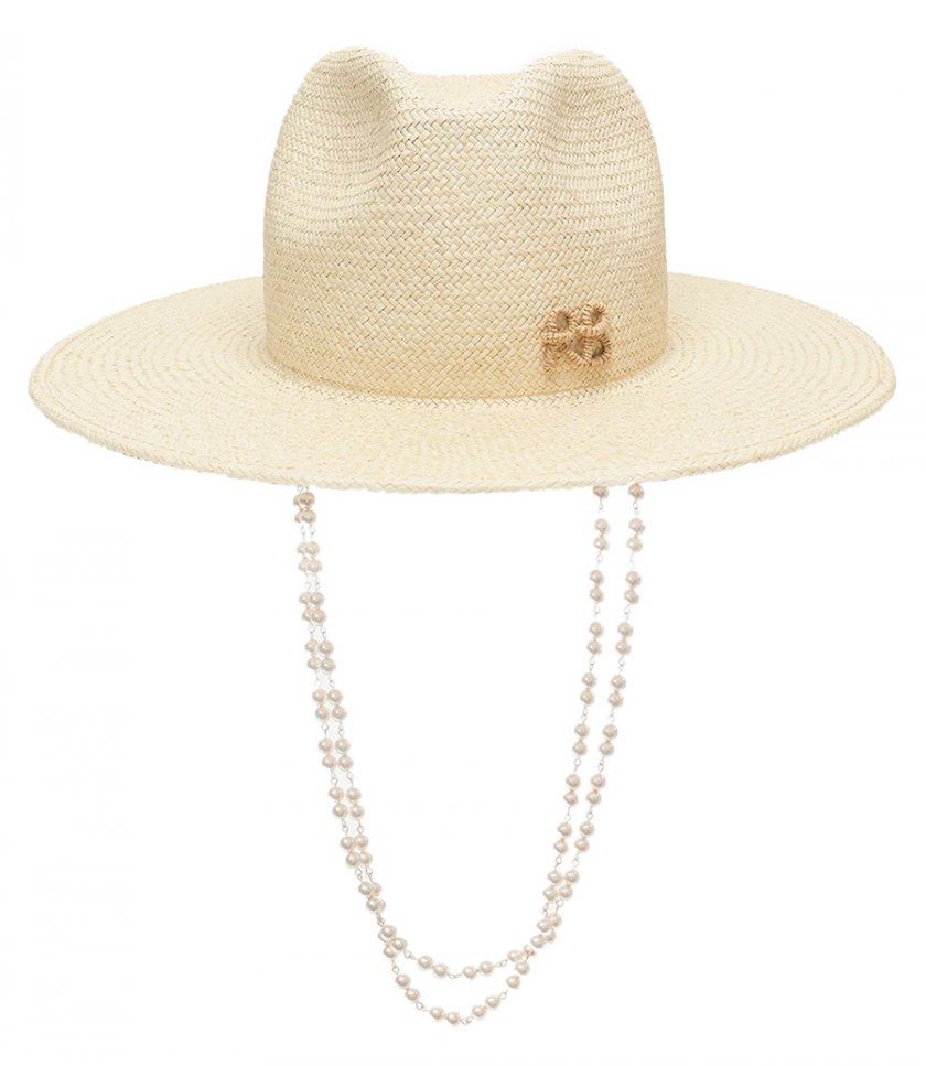 HATS - DOUBLE CHAIN STRAP FEDORA HAT