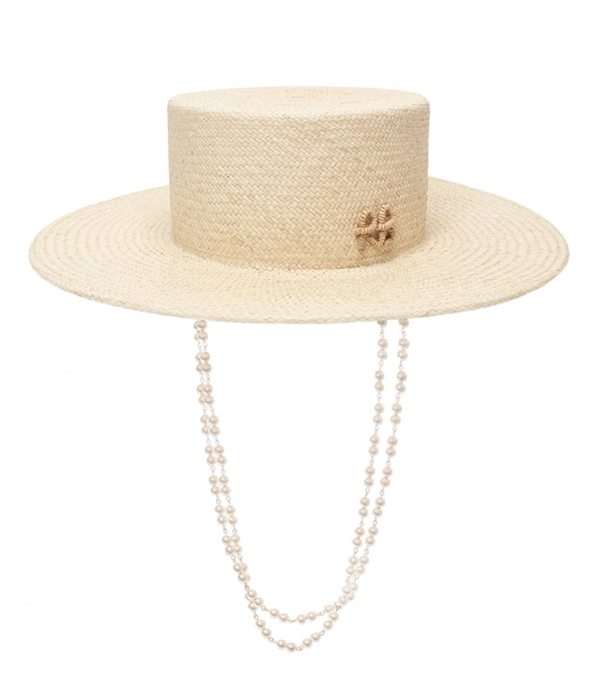 HATS - DOUBLE CHAIN STRAP CANOTIER HAT