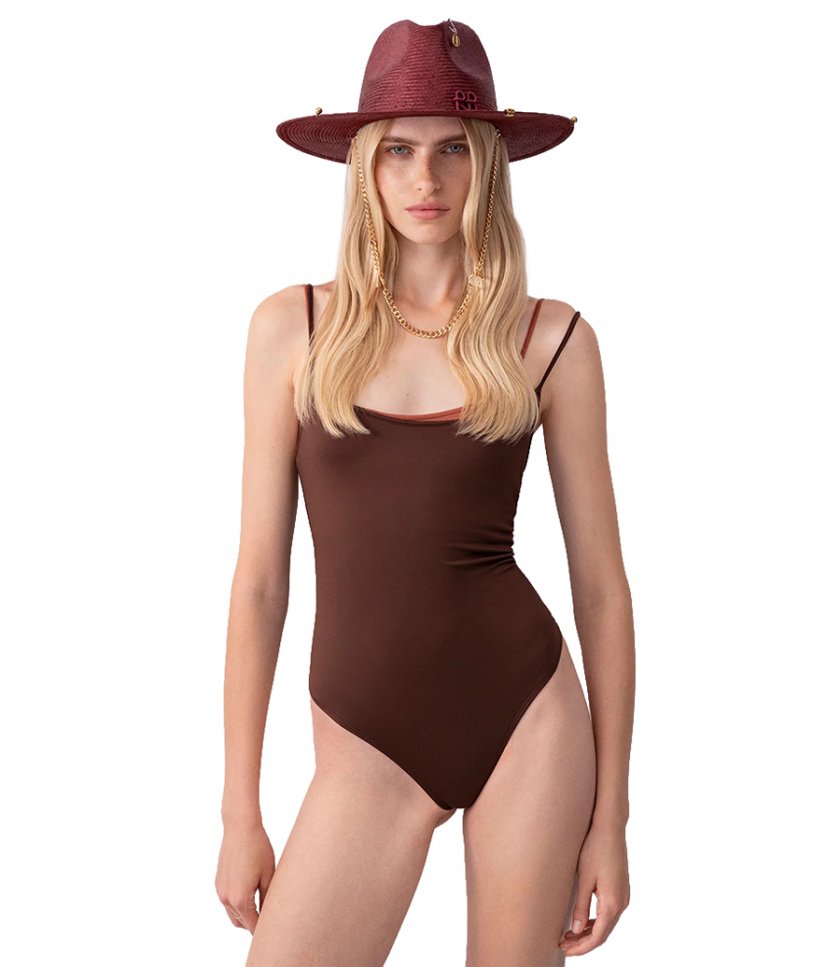 CHAIN STRAP FEDORA HAT