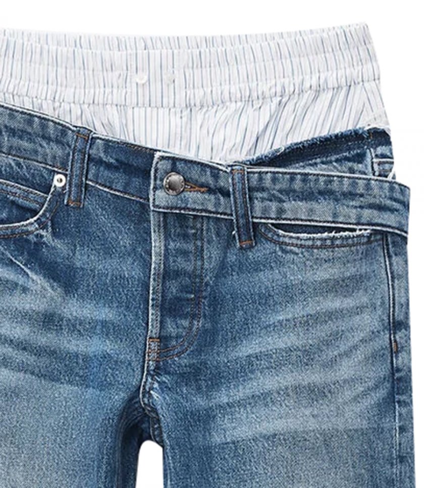 DROP WAISTBAND SLIM JEAN