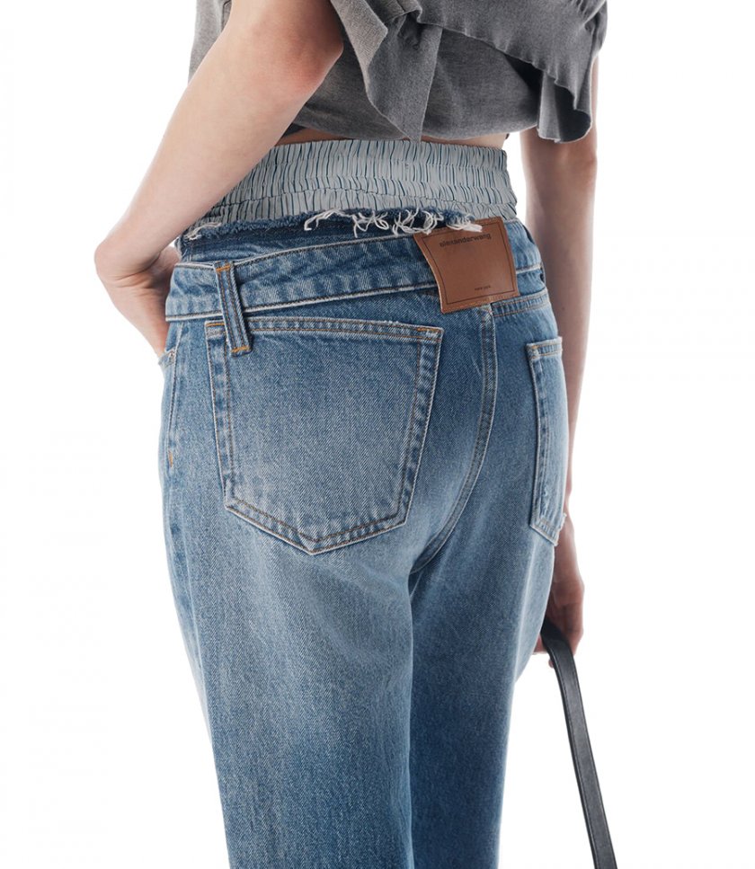 DROP WAISTBAND SLIM JEAN