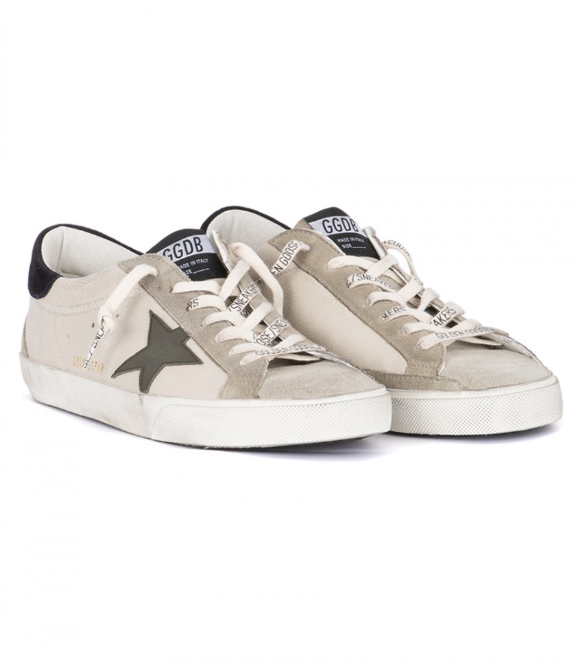 OLIVE SUEDE STAR SUPER-STAR