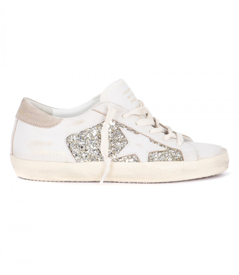 WHITE LEATHER STAR SUPER-STAR