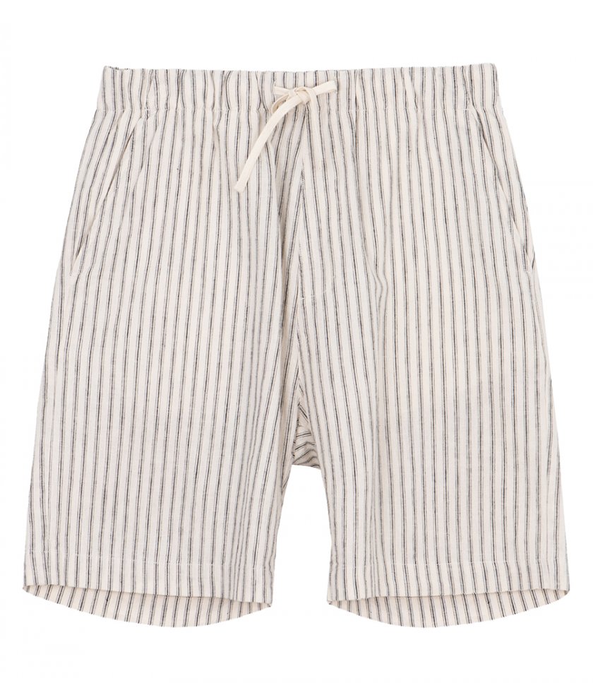 CLOTHES - LINEN STRIPE JOGGY SHORT