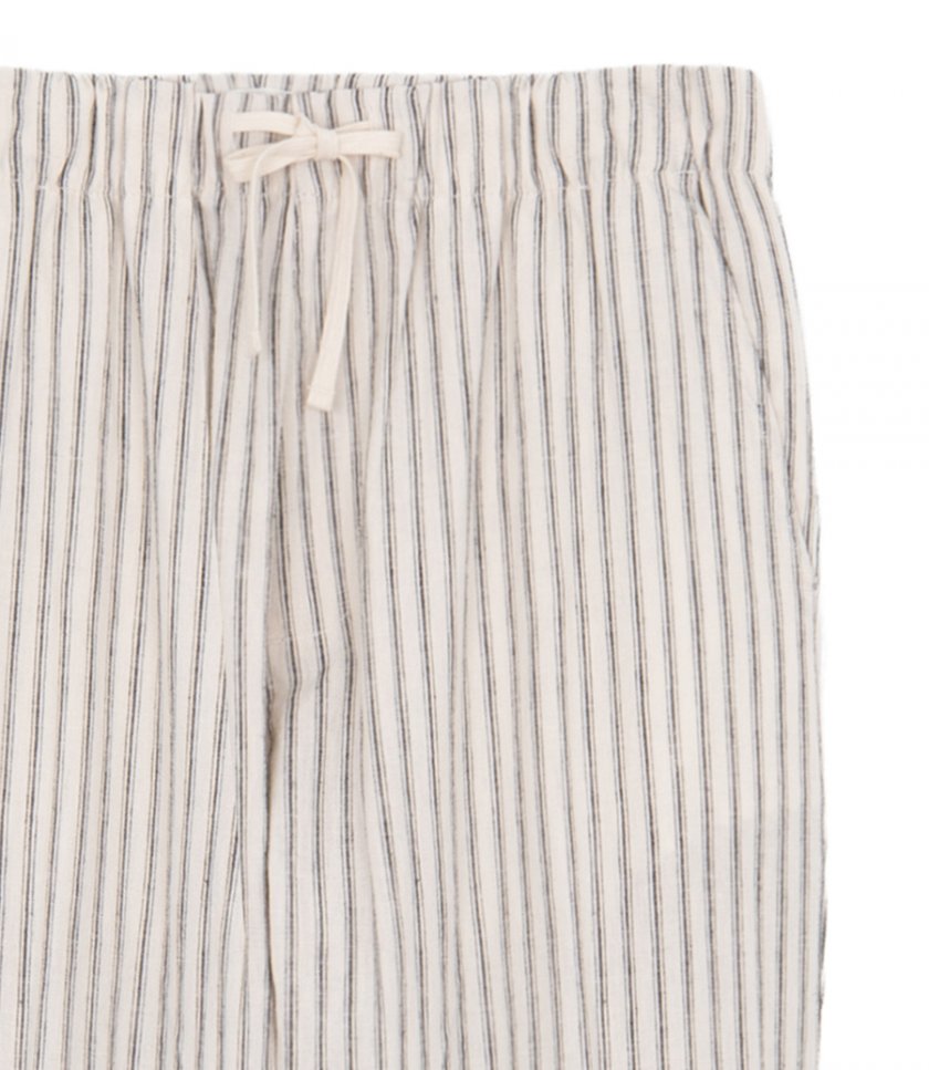LINEN STRIPE JOGGY PANTS