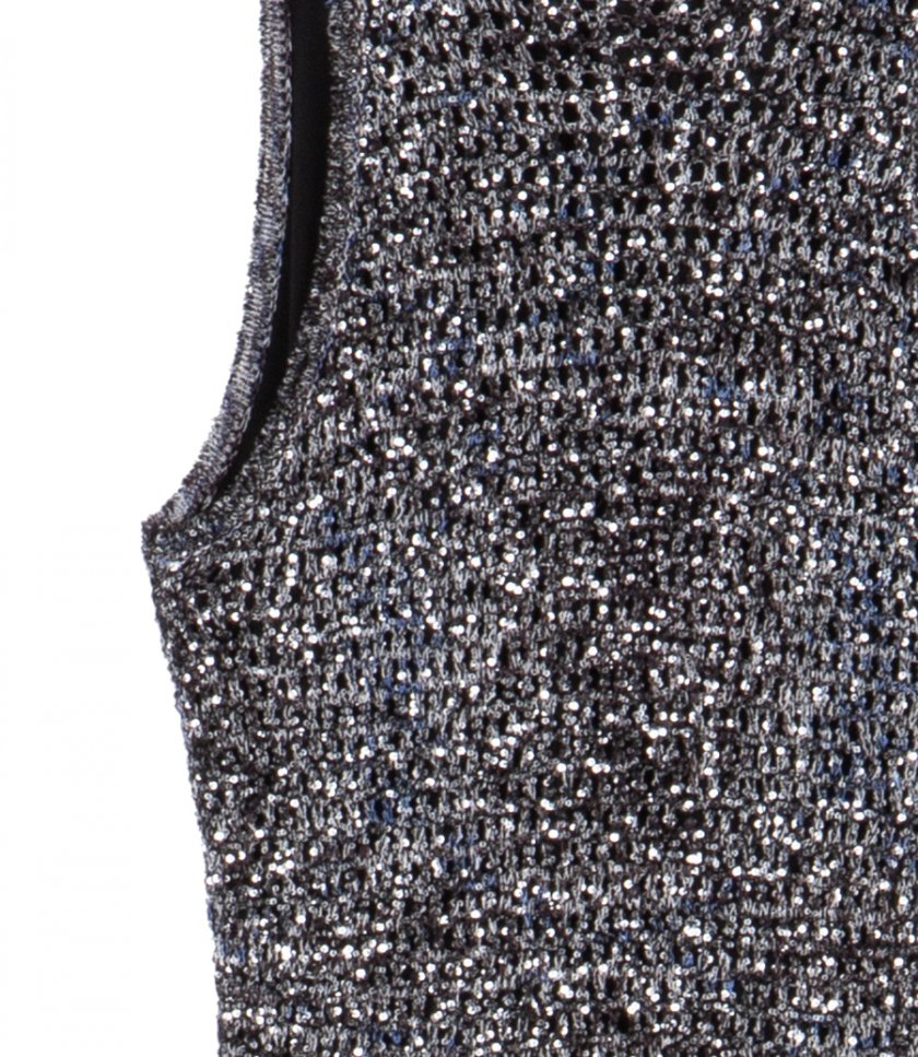 SLEEVELESS LONG DRESS WITH SEQUINS