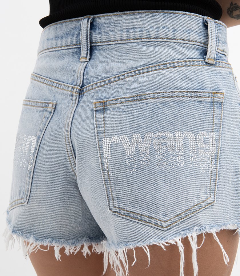 CRYSTAL HOTFIX RELAXED SHORT