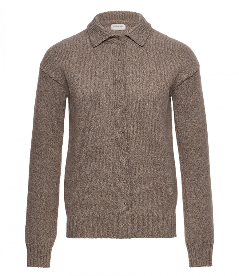 JUST IN - KNIT SHIRT CARDIGAN