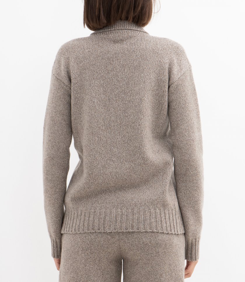 KNIT SHIRT CARDIGAN