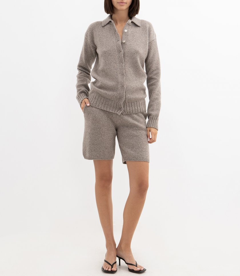 KNIT SHIRT CARDIGAN