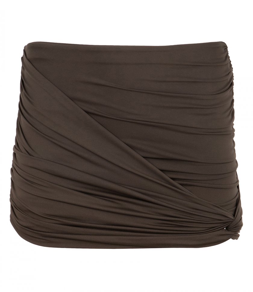 JUST IN - DRAPED MINI SWIM SKIRT