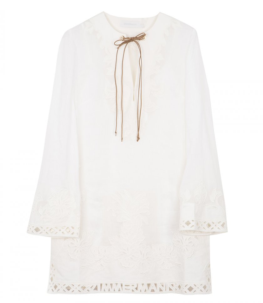 JUST IN - INDRA EMBROIDERED TUNIC DRESS