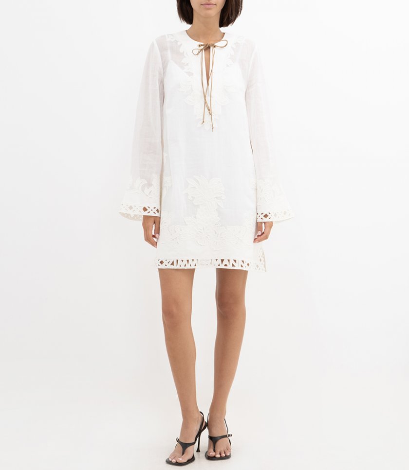 INDRA EMBROIDERED TUNIC DRESS