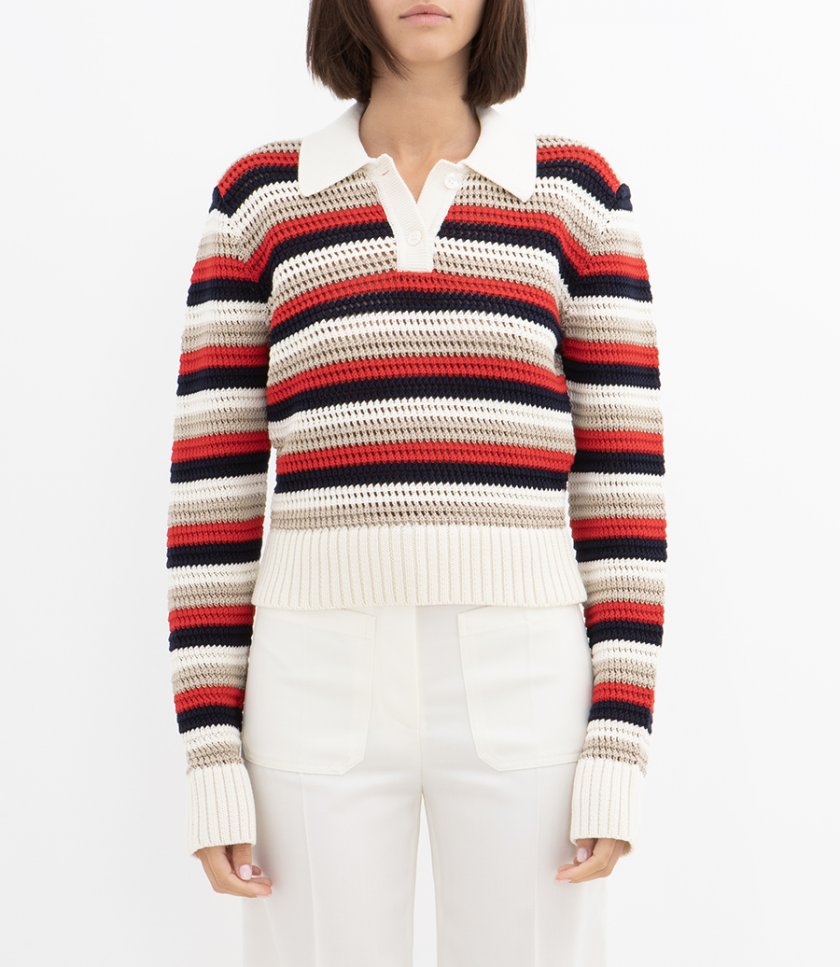 JOURNEY KNIT CROPPED POLO