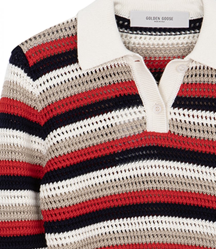 JOURNEY KNIT CROPPED POLO