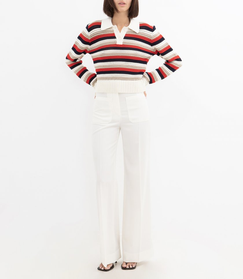 JOURNEY KNIT CROPPED POLO