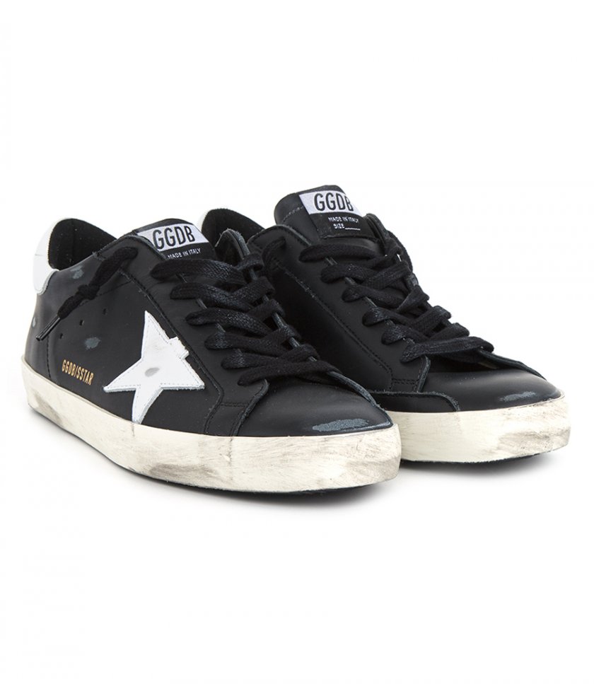 WHITE LEATHER STAR SUPER-STAR