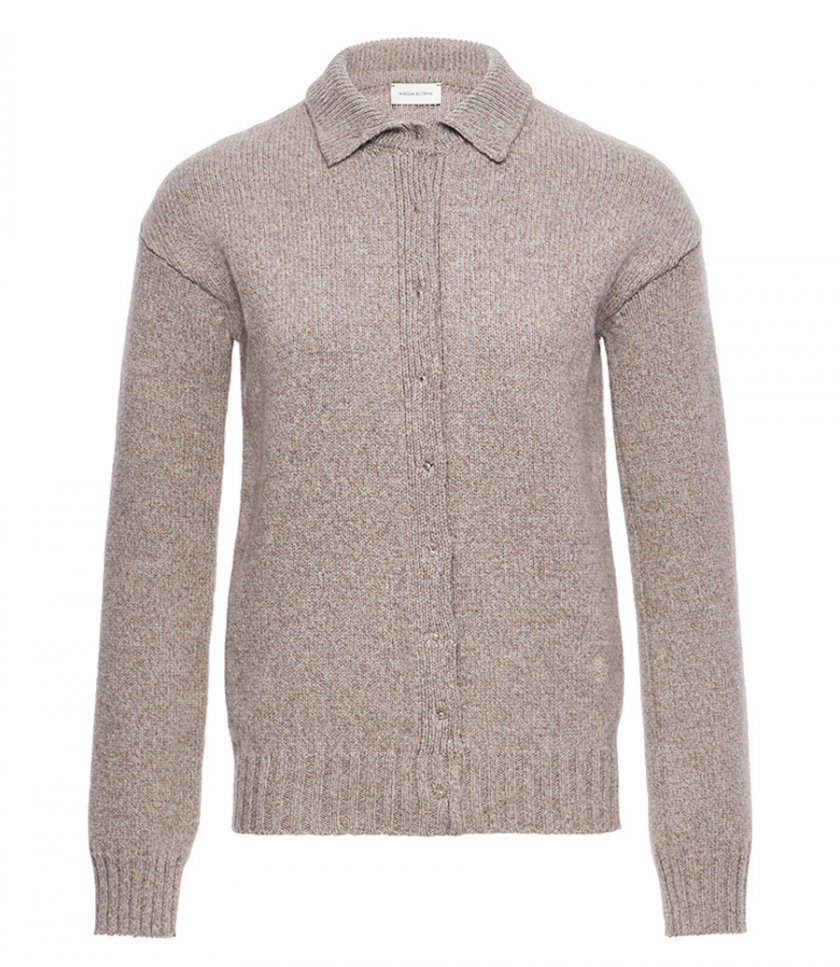 KNIT SHIRT CARDIGAN