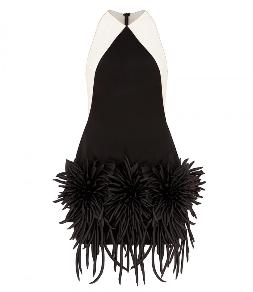 DRESSES - CACTUS DAHLIA DETAILED HALTER MINI DRESS