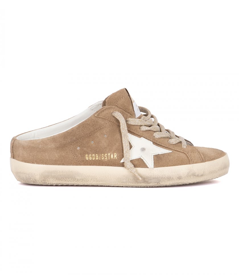 GOLDEN GOOSE  - WHITE STAR SUPER-STAR SABOT