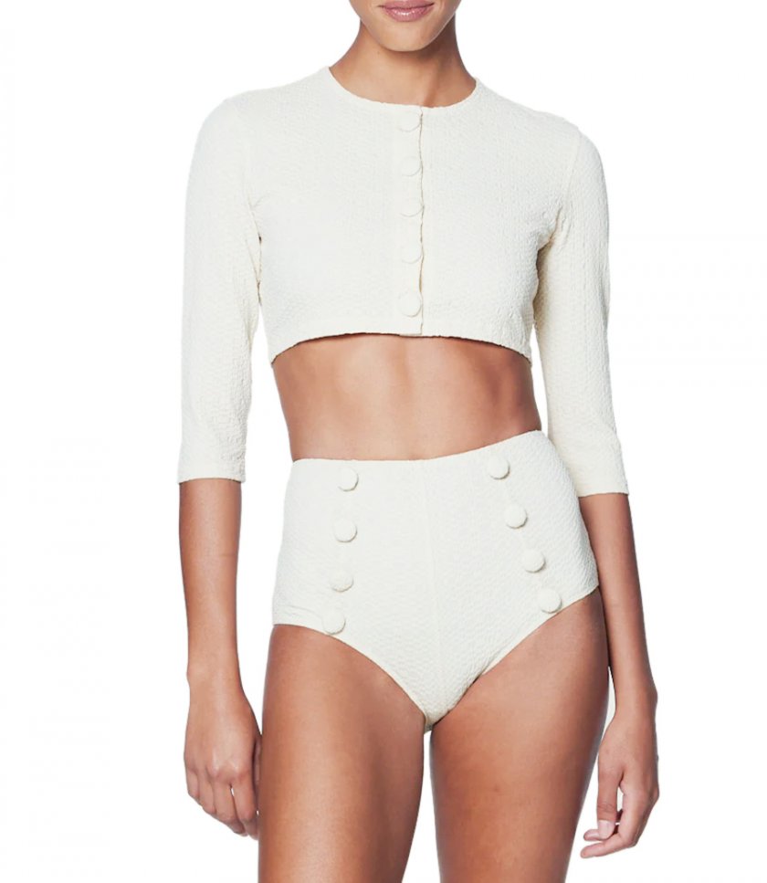 TEXTURED JACQUARD CARDIGAN